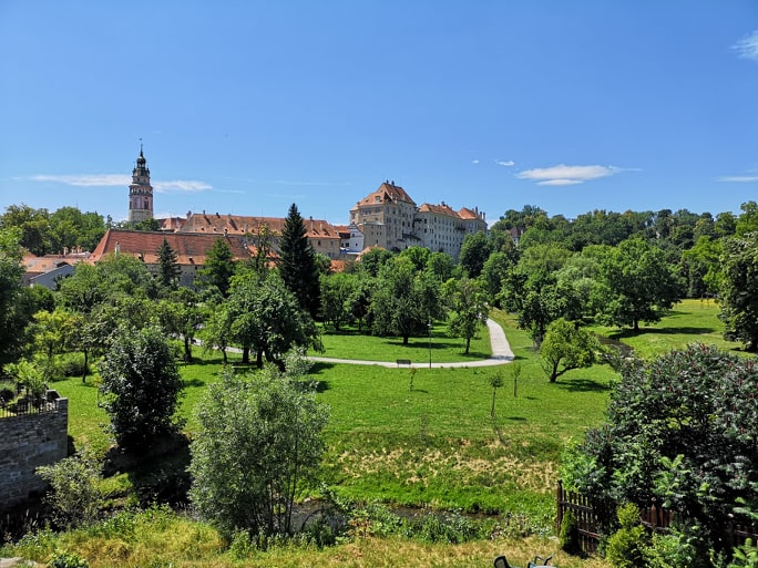 Český Krumlov zahrady