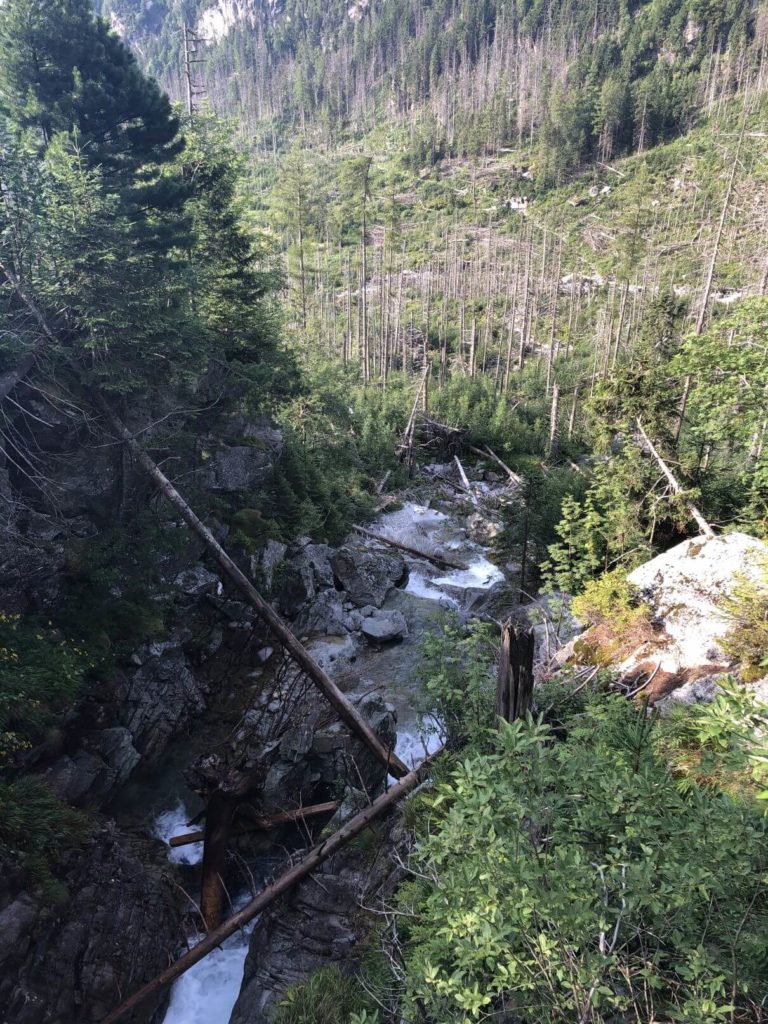 Obrovský vodopád údolí - Hrebienok - Skalnaté pleso