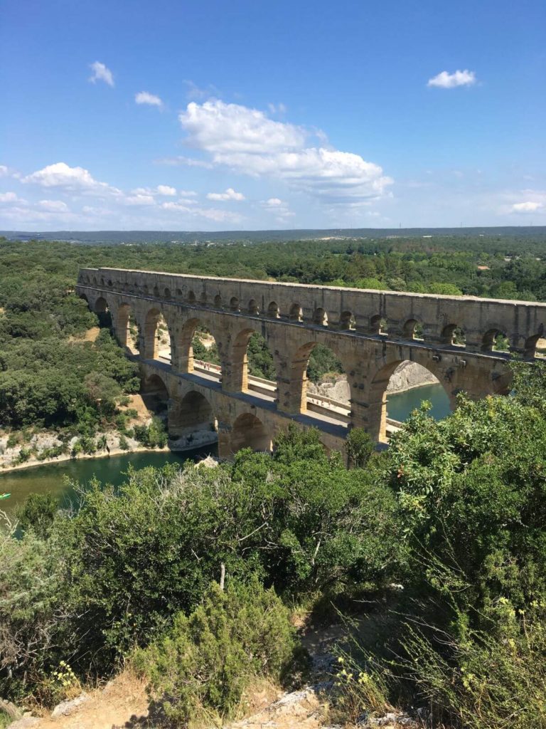 Pont du Gard z vyhlídky