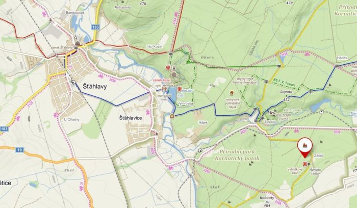 Mariina skála mapa