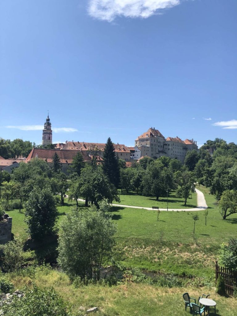 Český Krumlov zahrady