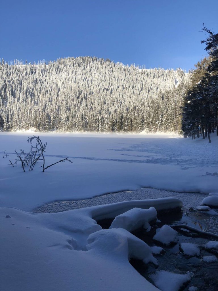 Čertovo jezero zima