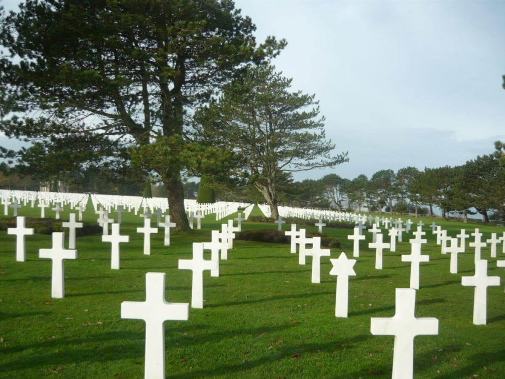 Collevile sur Mer americký hřbitov