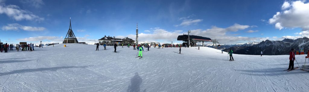 Kronplatz - panorama na vrcholu