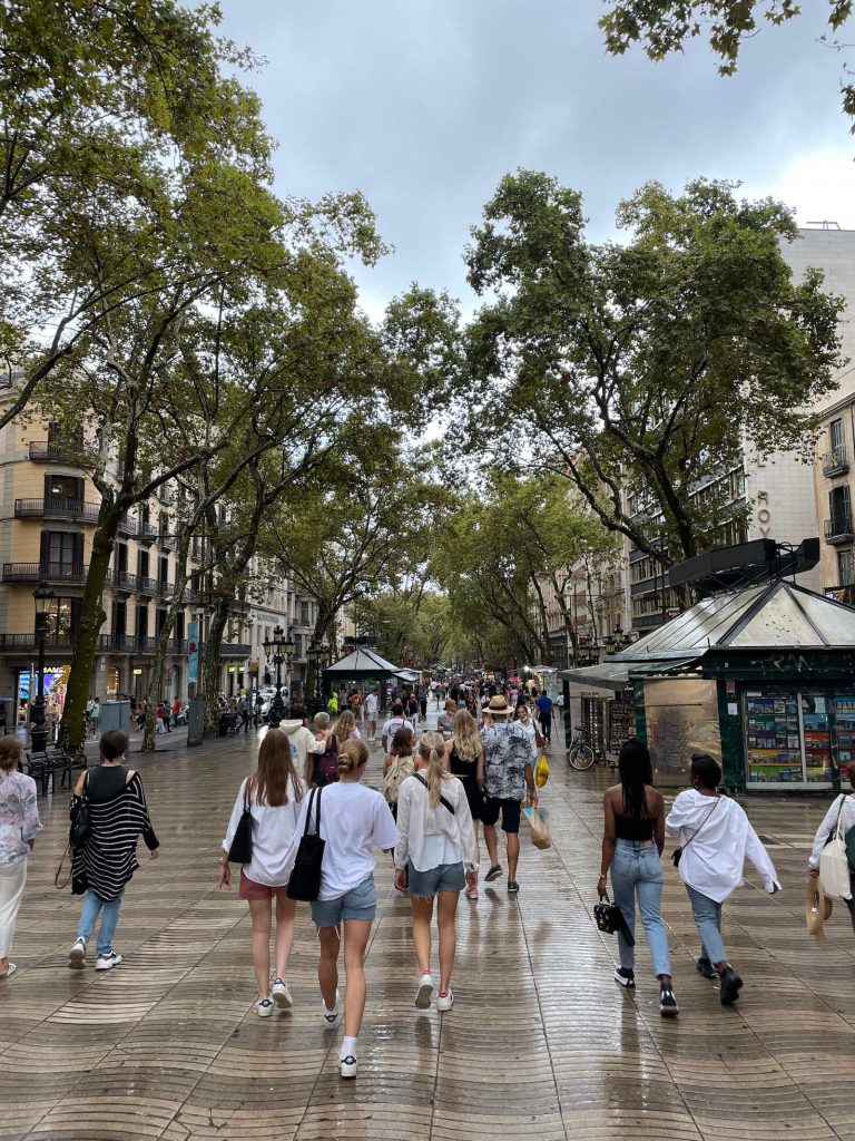 La Rambla turisté