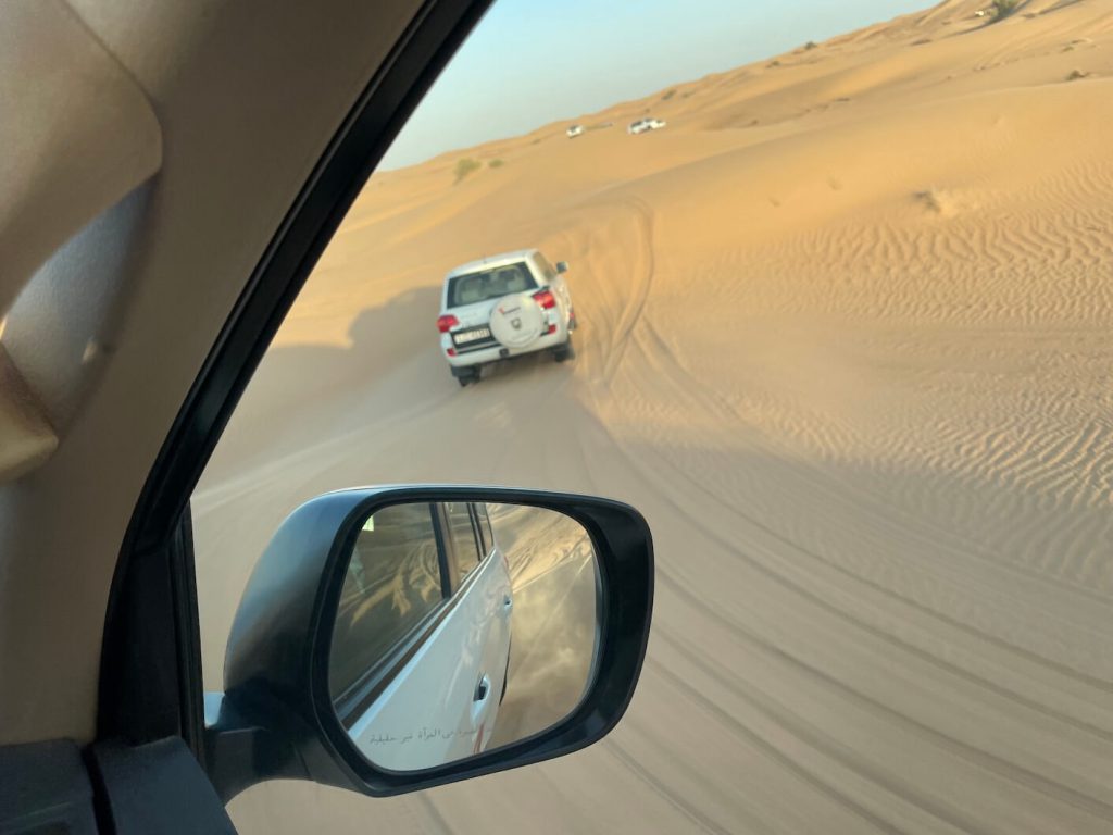Dune ride Dubai