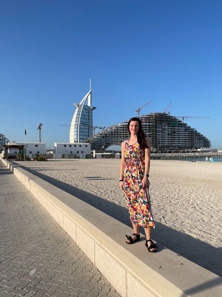 Marie a Burj Al Arab