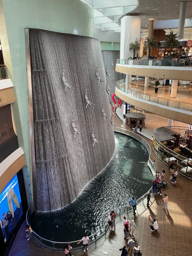 Vodopád Dubai Mall