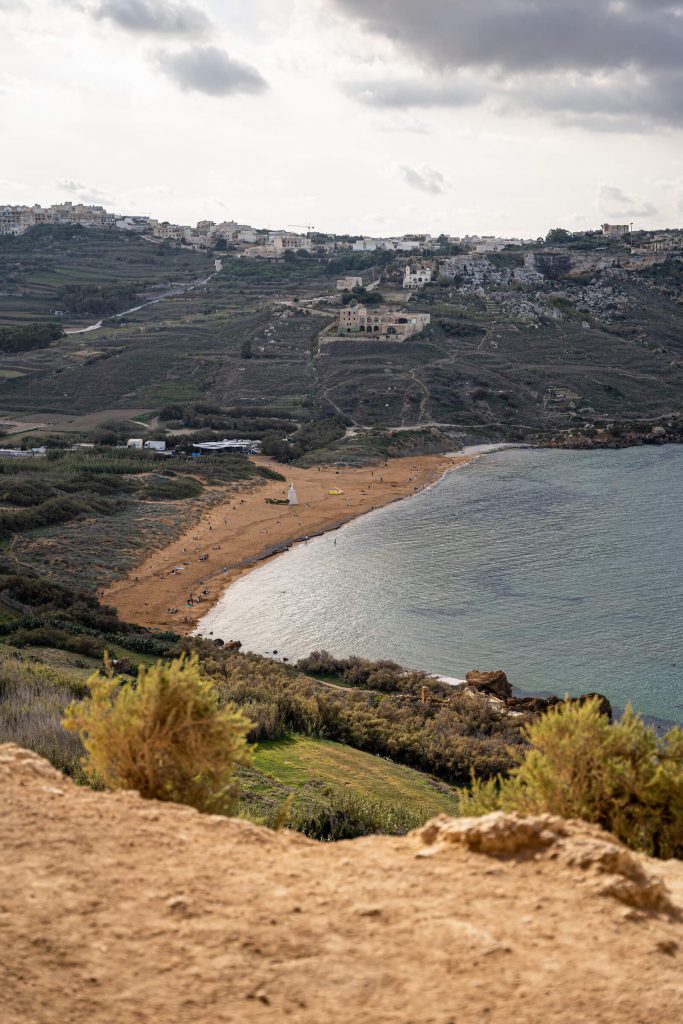 Gozo pláž Ramla Bay