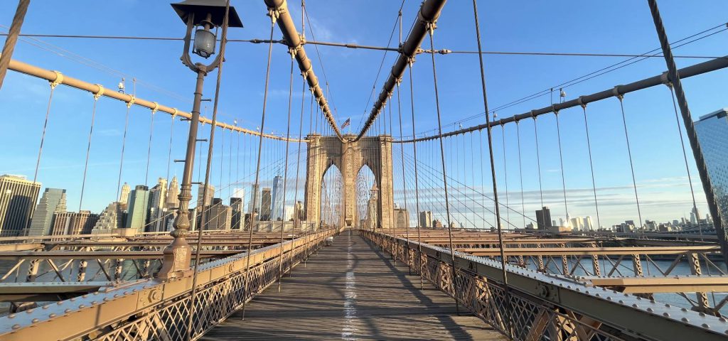 Brooklyn bridge, Manhattan bridge a vyhlídková mola