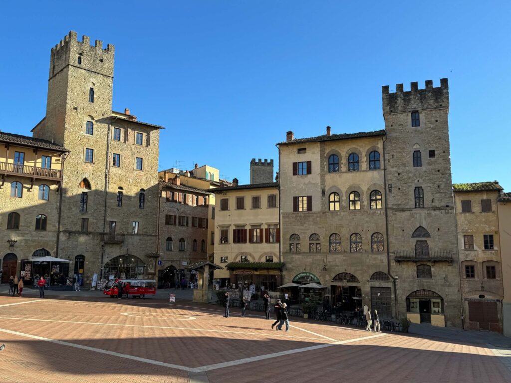 Arezzo náměstí