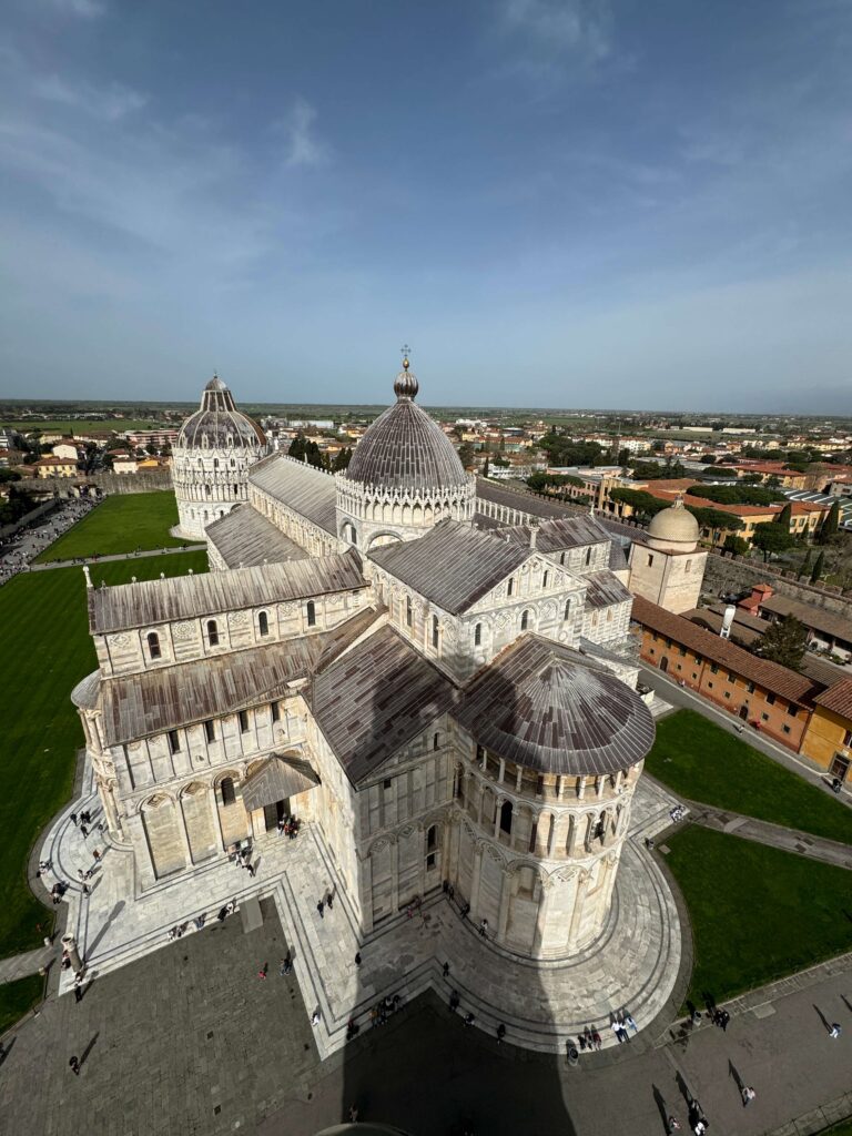 Pisa výhled na katedrálu