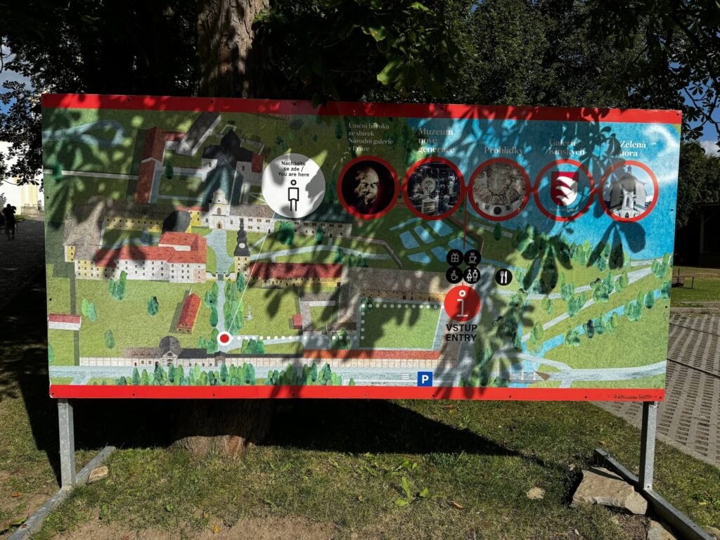 Mapa zámku Žďár nad Sázavou