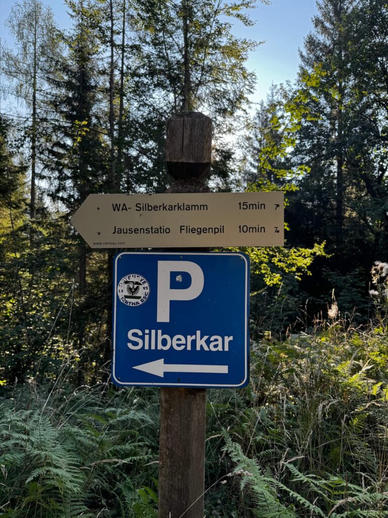 Parkoviště Silberkarklamm