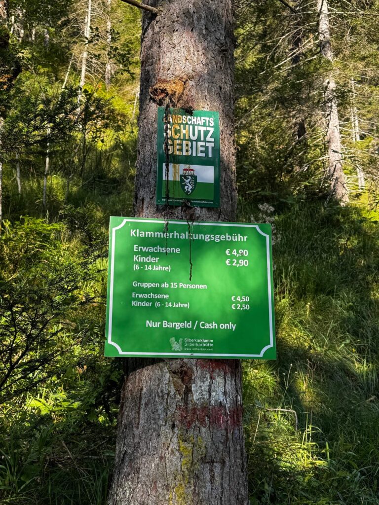 Vstupné Silberkarklamm