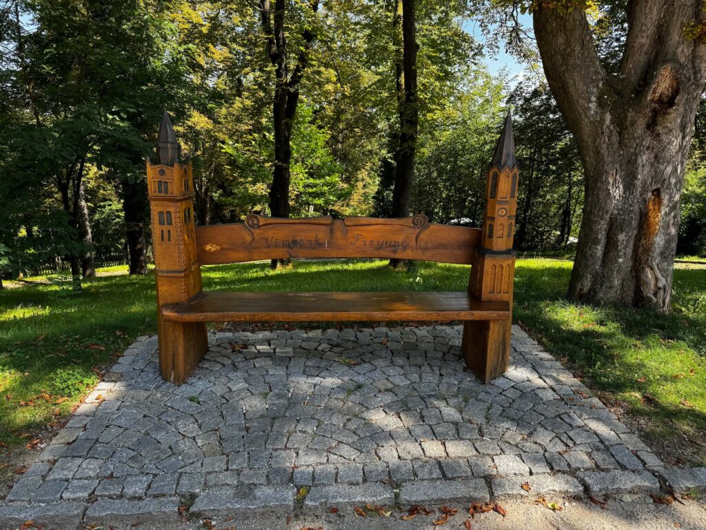 Zámek Vimperk - lavička
