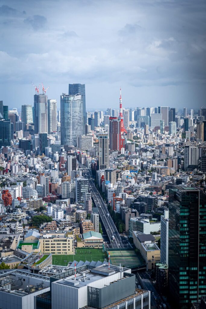 Shibuya Sky a křižovatka Scramble crossing