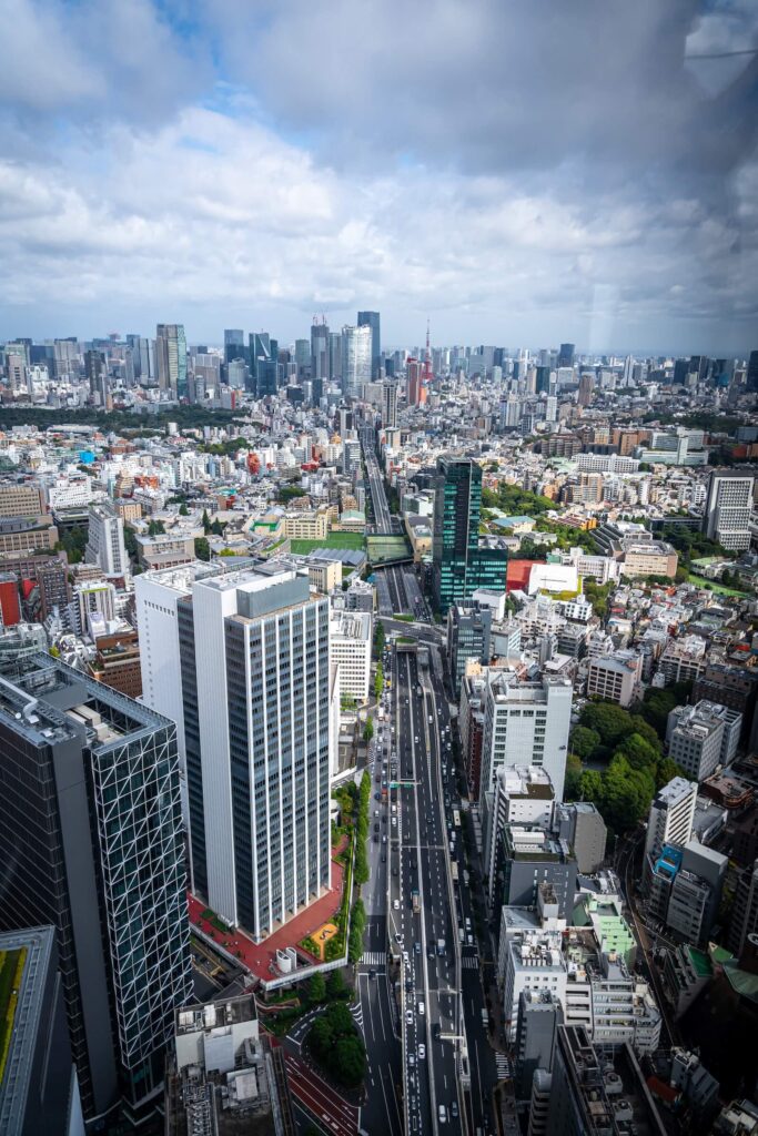 Shibuya Sky a křižovatka Scramble crossing