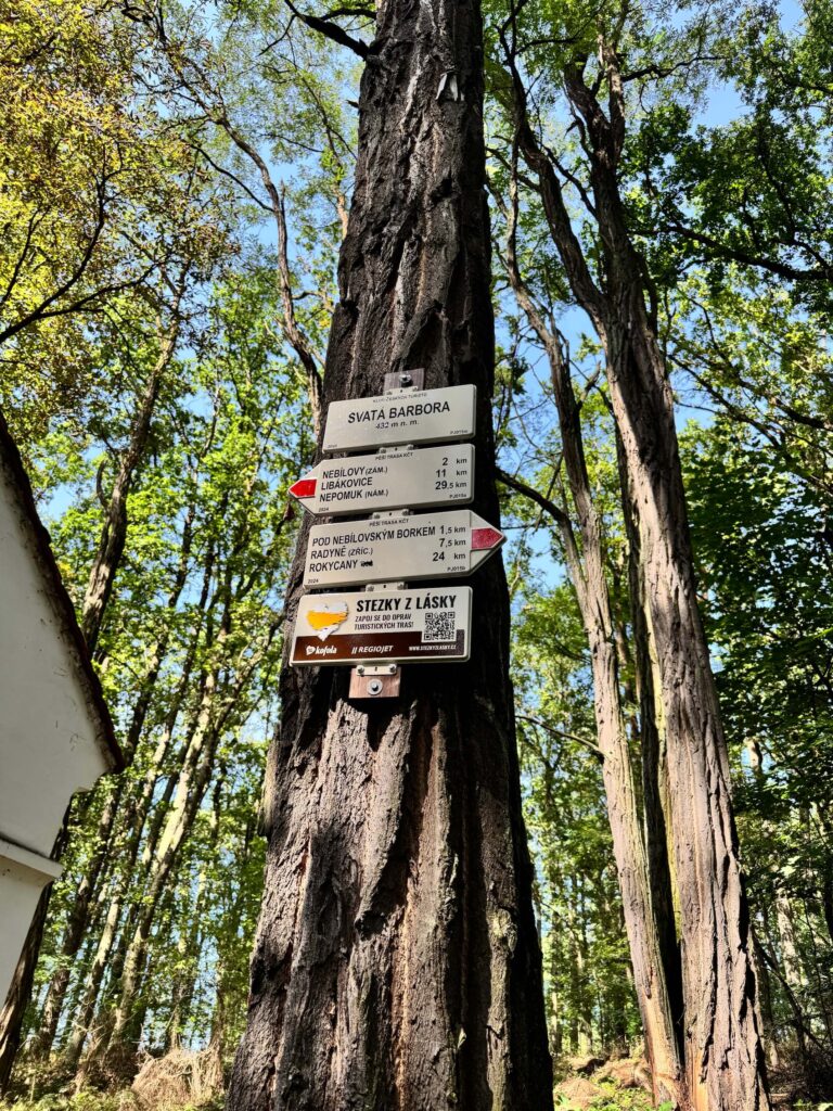 Zámek Nebílovy, stezka a sady