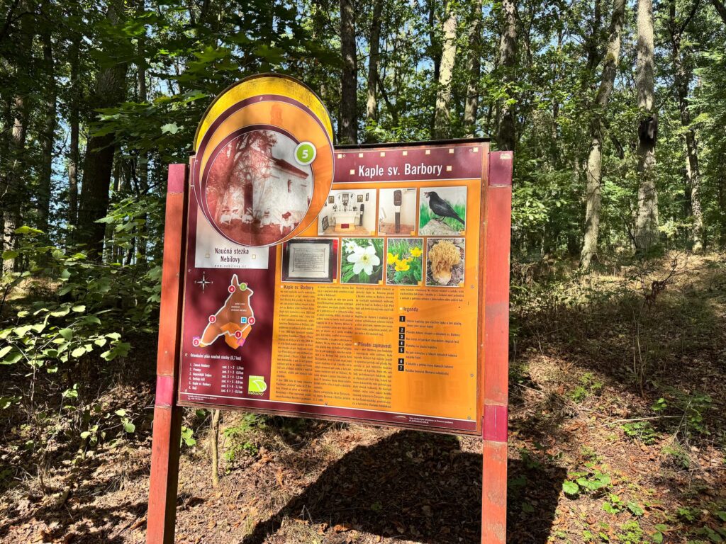 Zámek Nebílovy, stezka a sady